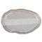 Hello Honey® 7.75" Cream Stoneware Organic Shaped Plate, 4ct.